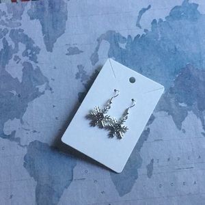 Handmade earrings - arctic snowflakes!